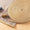 Jute Ribbon Roll, Burlap Upholstery Trim, 0.6 Inches x 23 Yards