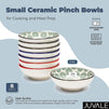 Small Ceramic Pinch Bowls for Cooking and Meal Prep (2 oz, 8 Pack)