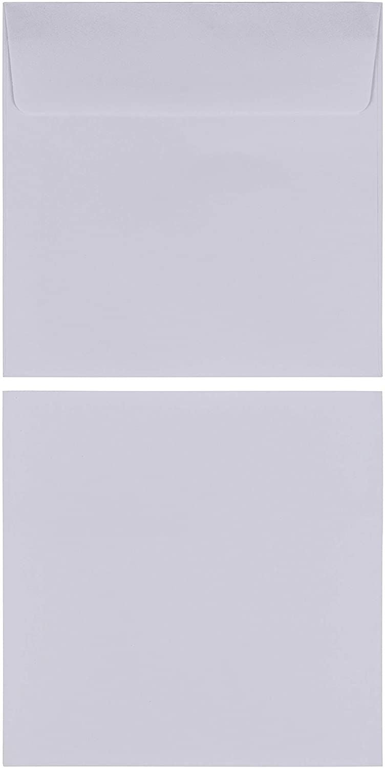 Juvale 60-Pack White Square Envelopes - 5.5 x 5.5 Square Flap Envelopes for Invitations, Announcements, Photos, Weddings, & Thank You Notes, 120GSM Paper