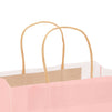 Rose Gold Gift Bags with Handles for Weddings, Birthdays (8 x 4 x 10 In, 24 Pack)