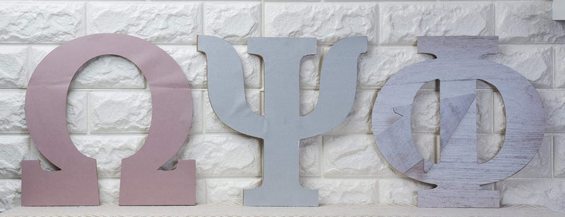 Juvale Unfinished Wooden Letters, Greek Letter Psi (11.5 in.)