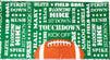 Football Plastic Tablecloth for Game Day Party (Green, 3 Pack)