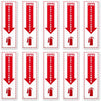 Juvale Fire Extinguisher Signs, Safety Sign Stickers (4 x 12 in, 10 Pack)