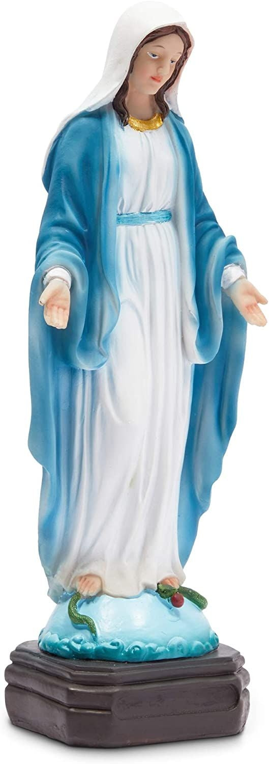 Juvale Religious Statue, Our Lady of Miracles Figurine, Christian Decor (12 Inches)