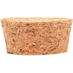 Size #28 Tapered Cork Plugs for Jars and Bottles (2.1 x 1.88 x 0.94 In, 6 Pack)