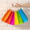 Neon Gift Bags with Handles for Birthday Party (6 Colors, 6.25 x 8.5 In, 24 Pack)