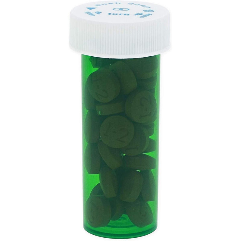 Prescription Pill Bottles, Green 6 Dram Vial Containers for Medication (280 Pack)