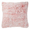 Blush Pink Faux Fur Throw Pillow Covers, Fuzzy Home Decor (20 x 20 Inches, 2 Pack)