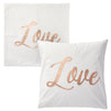 Set of 4 Rose Gold Throw Pillow Covers, Live Laugh Love Dream Decorative Cases for Home Decor, Living Room (20x20 In)