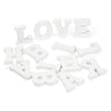 Juvale 54-Piece 3D Wood Letter Alphabet for Table Top, White Block Letters  for Decor Standing