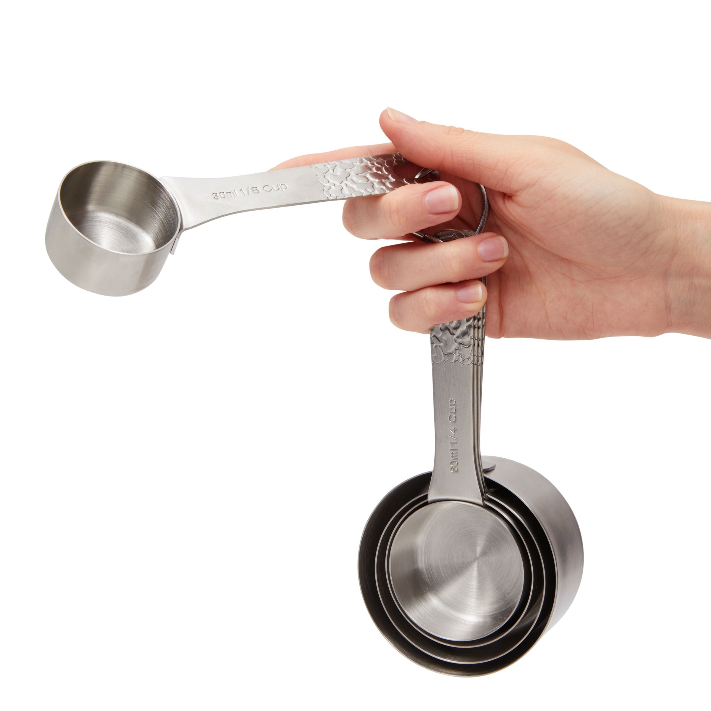 Juvale Stainless Steel Measuring Cup and Spoons Set, US and Metric