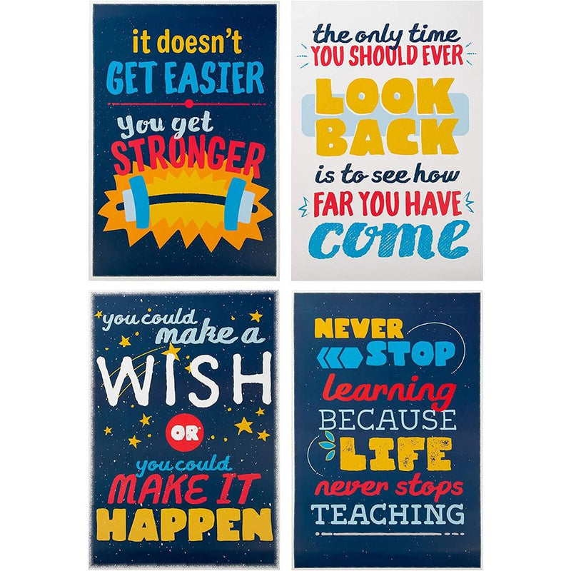 Motivational Posters for Classroom, Inspirational Quotes, Teacher Supplies (20 Pack)