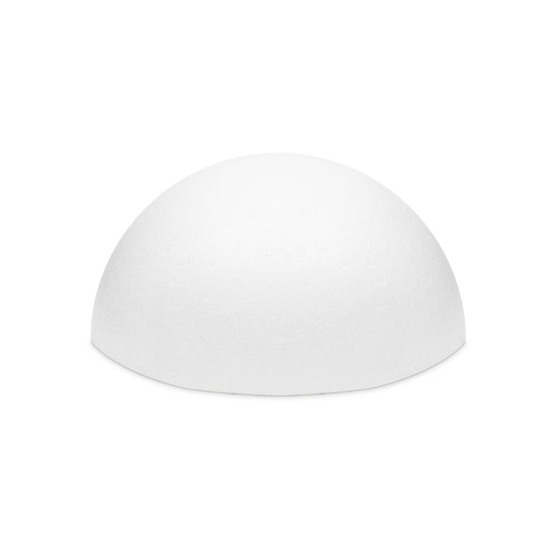 Juvale Half Foam Ball,  Large Polystyrene Hollow Sphere for Arts Craft, Ornaments & Projects (White, 11.5" x 6")