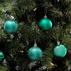 Mini Shatterproof Glitter Christmas Tree Ball Ornaments (Forest Green, 2.3 in, 36 Pack)
