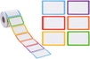 600 Stickers, Colorful Plain Name Tag Labels for Classroom, School Supplies for Teachers, 6 Colors, 3.5 x 2 In