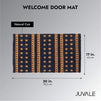 Bohemian Style Doormat, Chic Coco Coir Outdoor Welcome Mat (30 x 17 Inches)