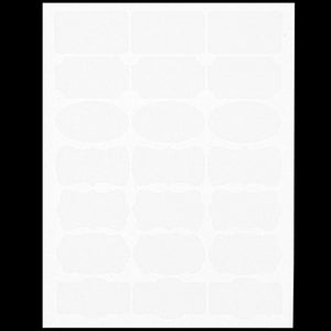 Self Adhesive Label Sticker Sheets (48 Pack)