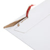 100 Pack Thick Stay Flat Rigid Mailers 12.75x15 with Self Adhesive Seal, 550 GSM Bulk White Cardboard Envelopes for Shipping, Mailing