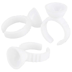 Juvale 400-Count Ink and Glue Holder Cup Rings for Eyelash Extensions and Tattoo Microblading