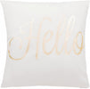 Throw Pillow Covers - 4-Pack Decorative Couch Throw Pillow Cases for Girls and Woman, White Covers with Rose Gold Foil Lettering and Print Design Cushion Covers for Modern Home Décor, 17 x 17 Inches