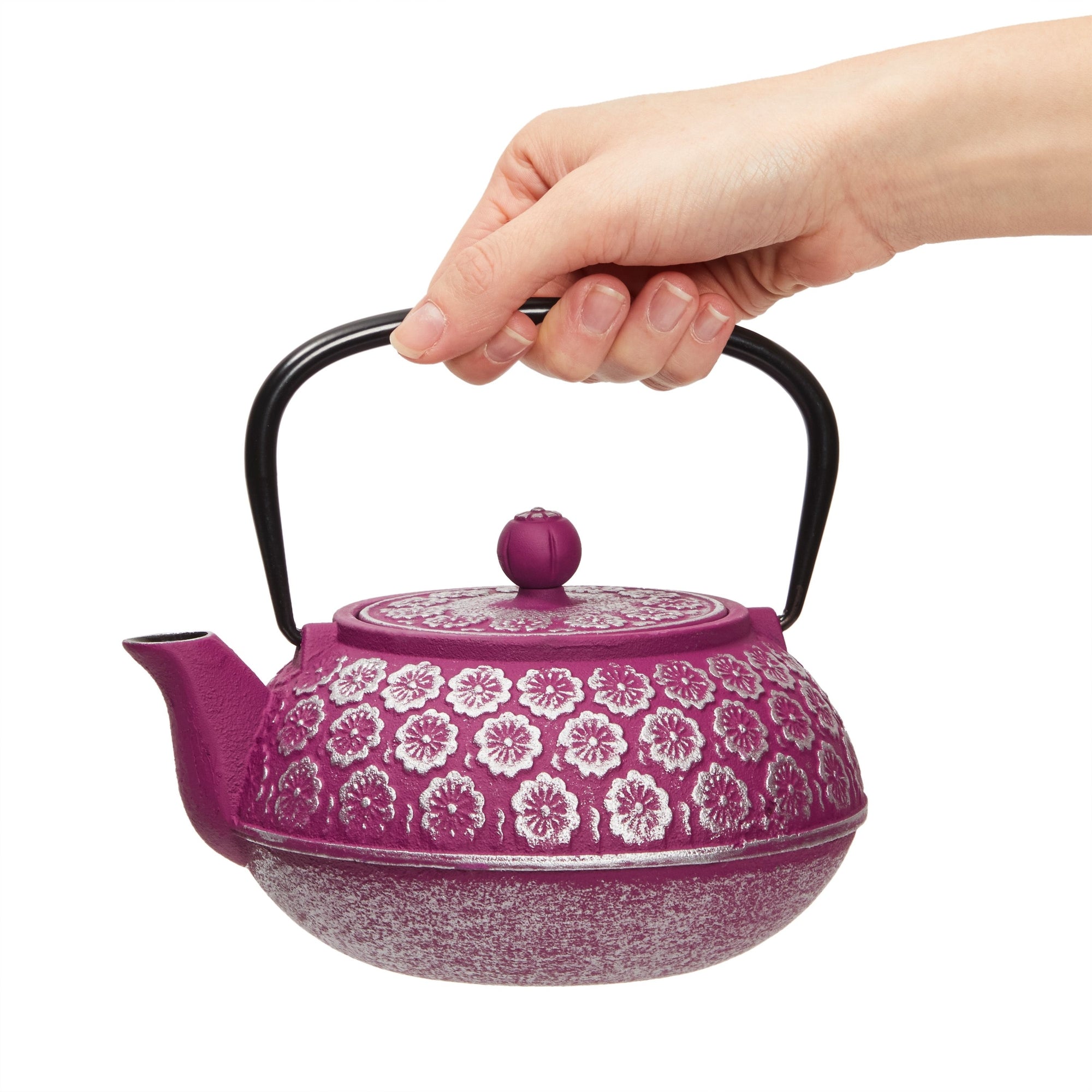 Juvale Cast Iron Tea Pot With Stainless Steel Loose Leaf Infuser