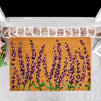Coco Coir Lavender Flower Doormat with Slip-Resistant PVC Backing, Large Outdoor Mat for Front Door, Patio, Porch, Garage, Garden, Spring Decor (24x36 in, Brown, Purple)