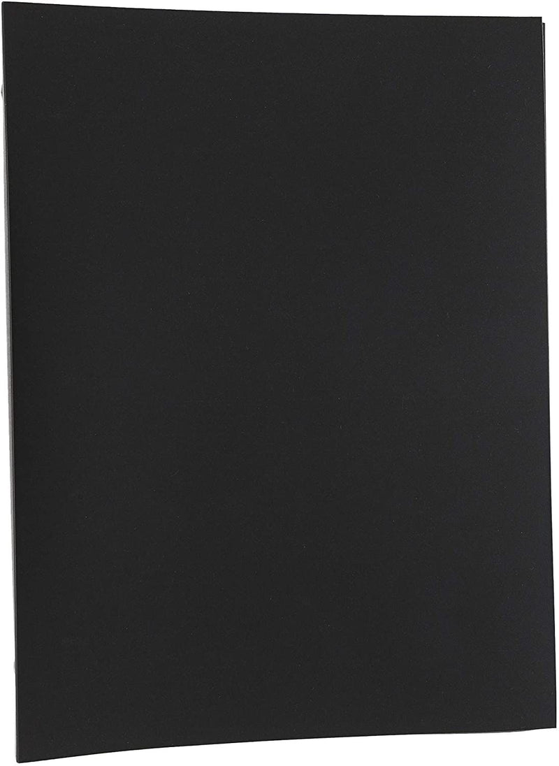 2-Pack Black Presentation Folder Binder with 10 Sheet Protectors for 8.5 X 11 inches
