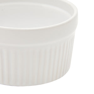 6 Pack White Ceramic Ramekins 8 oz, Oven-Safe for Baking, Creme Brulee, Souffle