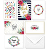 Assorted Floral Thank You Blank Cards with Envelopes (4x6 In, 48 Pack)