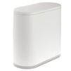 Juvale 10L / 2.6 Gallon Small Bathroom Trash Can with Lid - Narrow Bin for Kitchen (White)