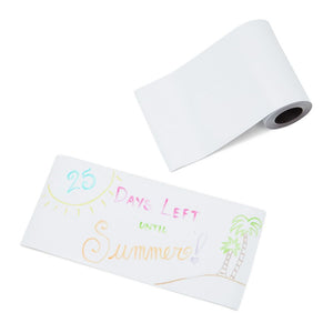 Dry Erase Magnetic Tape Roll, 4 In x 10 Ft Wipe Off Whiteboard Roll