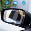 8 Pieces Rainproof Rearview Mirror Film, 5.3 x 3.75 inch Anti-fog Anti-Mist Anti-Scratch Waterproof Clear Protective Film for Cars, Trucks, SUVs, Oval Shape (4 Set Cleaning Accessories Included)