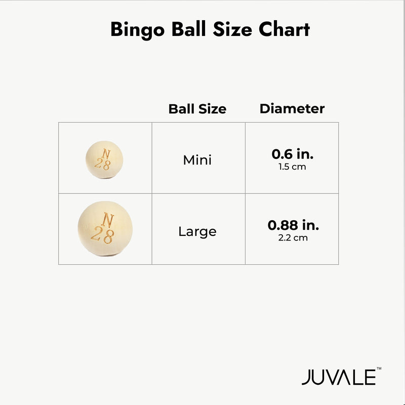 Mini Bingo Balls for Rotary Cage (0.6 In, 75 Pieces)