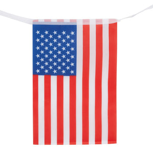 American Flag Banner Bunting, Patriotic 4th of July Decorations (25 Ft, 2 Pack)