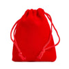 Velvet Jewelry Pouch Drawstring Bags for Gifts (2.7 x 3.5 In, Red, 50 Pack)