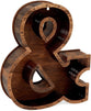 Wine Cork Holder, Ampersand Monogram Wall Mount (10 x 2.5 x 11.75 In)