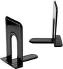 Juvale Bookends for Shelves – 8-Piece Heavy Duty Book Ends for Heavy Books, Nonskid Metal Bookend Supports, Book Stoppers, Book Shelf Holder - L7.3 x H9 x W5.8 Inches, Black