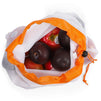 18-Pack Reusable Mesh Produce Bags, Washable Food Fruit Vegetable Storage Bags Eco Friendly, 3 Colors, 3 Sizes
