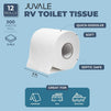 2-Py Quick Dissolve RV Toilet Paper (12 Rolls, 500 Sheets Per Roll)