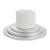 Set of 6 Silver Cake Drums, 8, 10 and 12 Inch Round Boards for Baking (2 of Each Size)