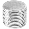 Professional Smooth Round Cake Drums, Silver Foil Wrapping (10 in, 12 Pack)