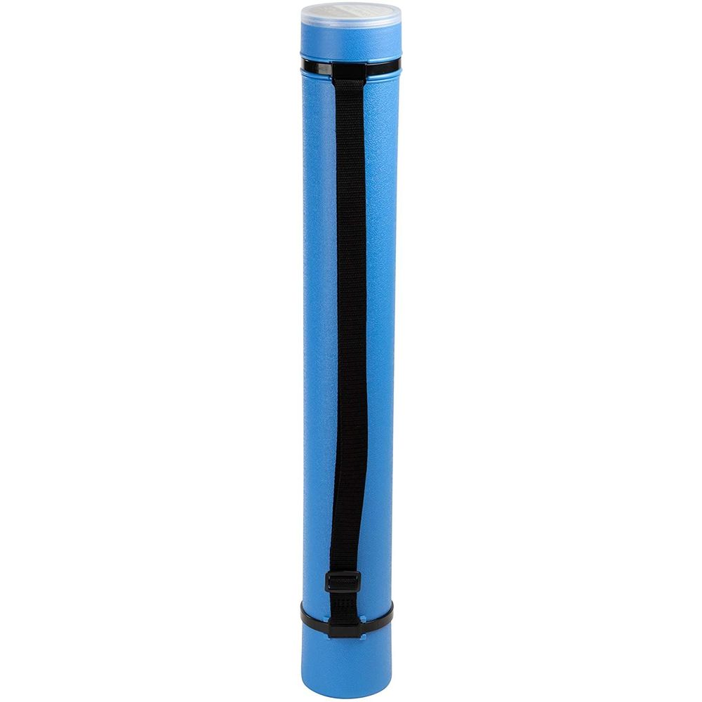 Juvale Poster Tube with Strap, Black Expandable Storage Tube