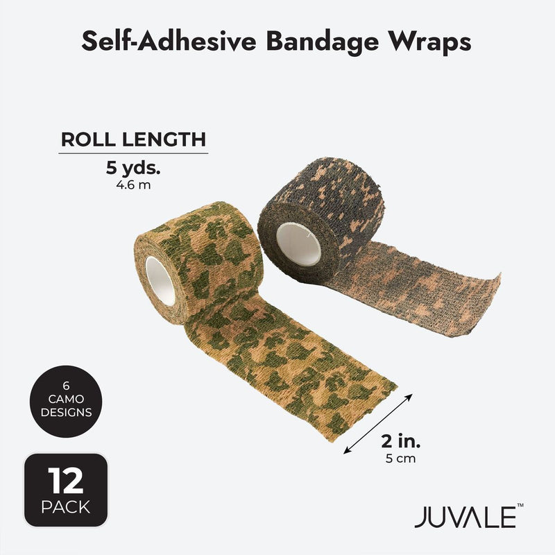 Juvale 12 Rolls Colorful Self Adhesive Bandage Wrap 4