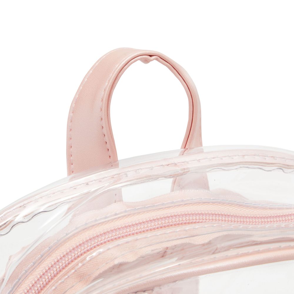 Rose gold clear backpack hot sale