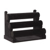 Black Velvet Jewelry Display Stand, 3 Tier Holder for Bracelets and Bangles