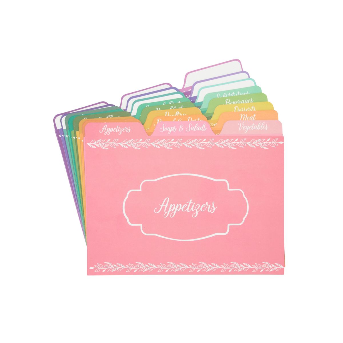 Recipe Card Dividers 4 x 6 Inches (Set of 24)