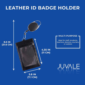Leather ID Badge Holder