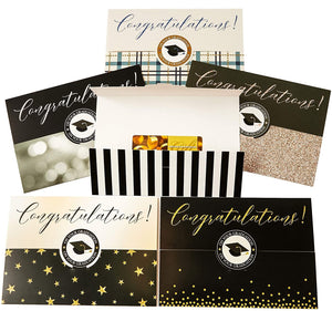 2023 Graduation Gift Envelopes, Money Holders in 6 Designs (5x7 In, 36 Pack)