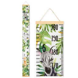 Safari Height Chart for Nursery and Bedroom Decor, 6.5 ft Growth Tracker for Wall (Jungle Design)