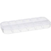 12 Grid Clear Plastic Jewelry Box Organizer, Storage Container (10 Pack)